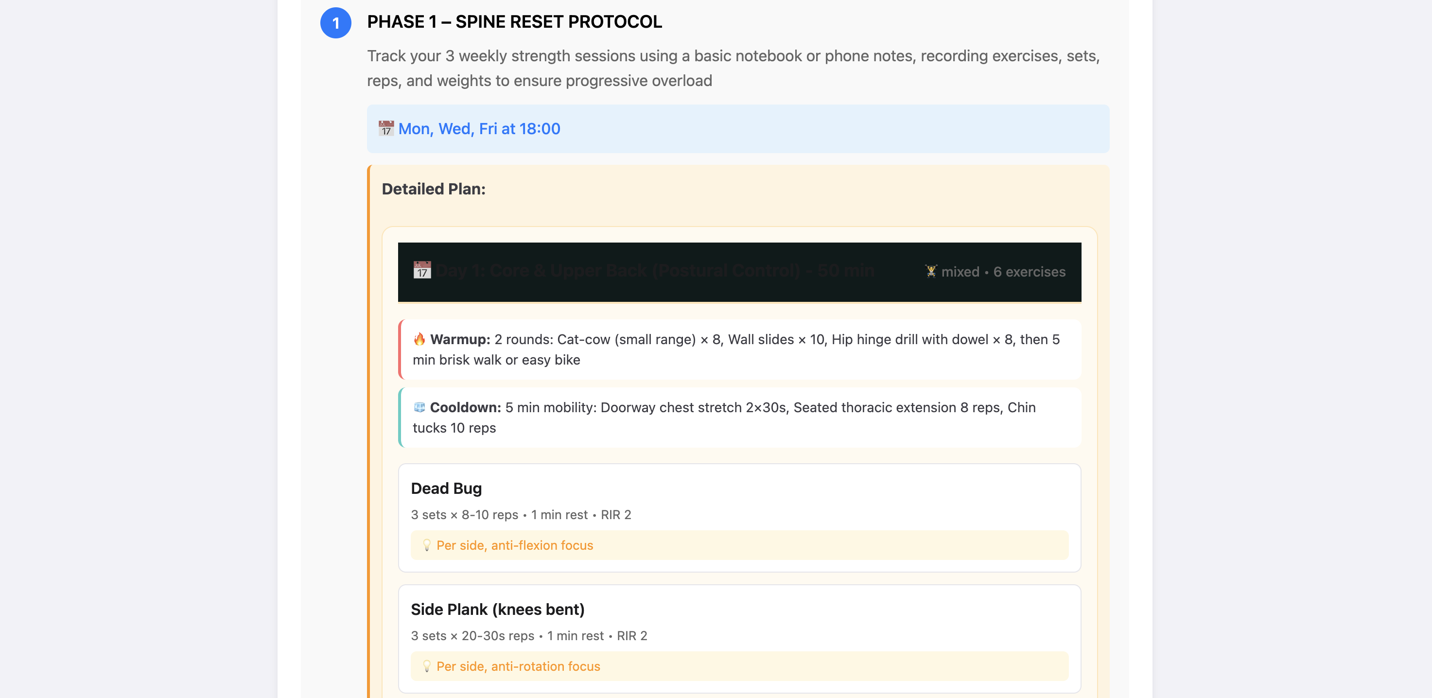 Easily manage their training, nutrition and recovery plan